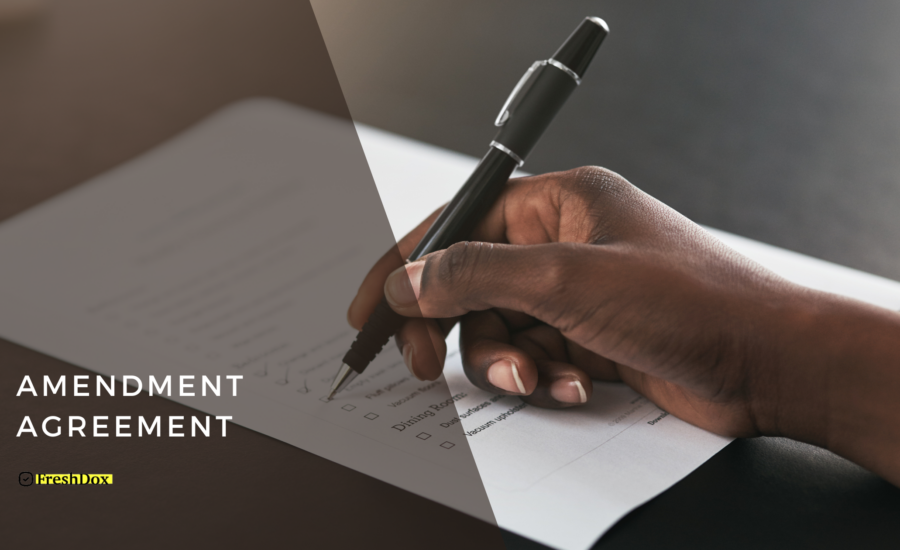 Amendment Agreement Template