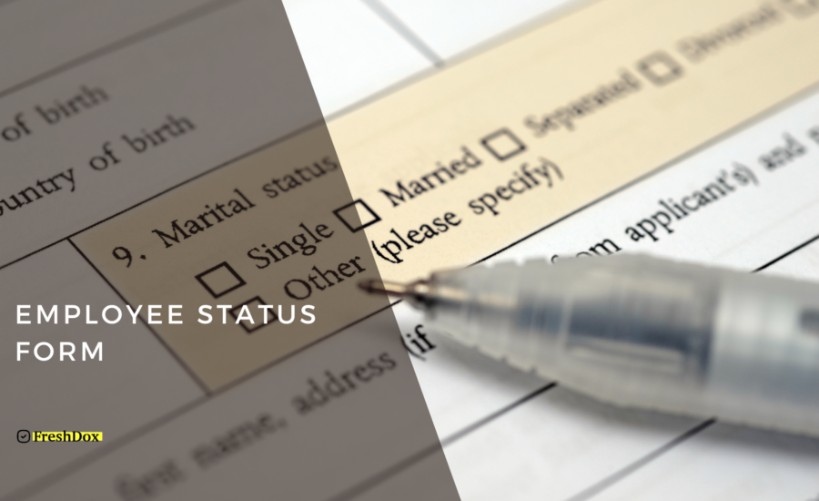 Employee Status Form Template