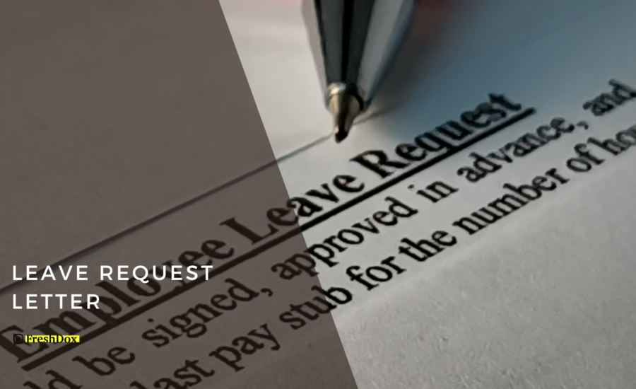 Leave Request Letter Template