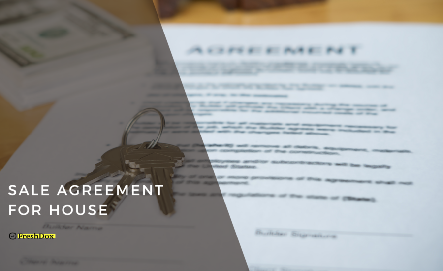 Sale Agreement for House Template