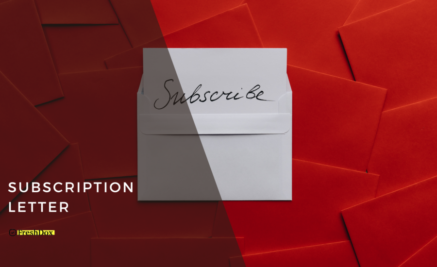 Subscription Letter Template